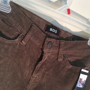 BDG brown corduroy cigarette pants 25W